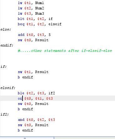 Question 2Write a MIPS assembly implementation of the following C/C++ code. Assume-example-1