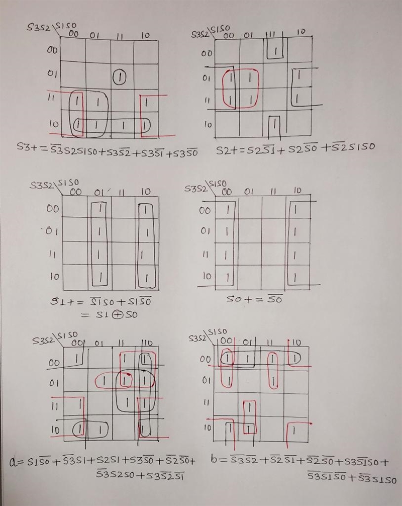 b) Derive the logic expressions for the incrementor and 7-sgement decoder. Since software-example-1