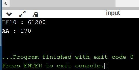 Implement function hex2dec that takes a hex number hex_num as a string argument and-example-1