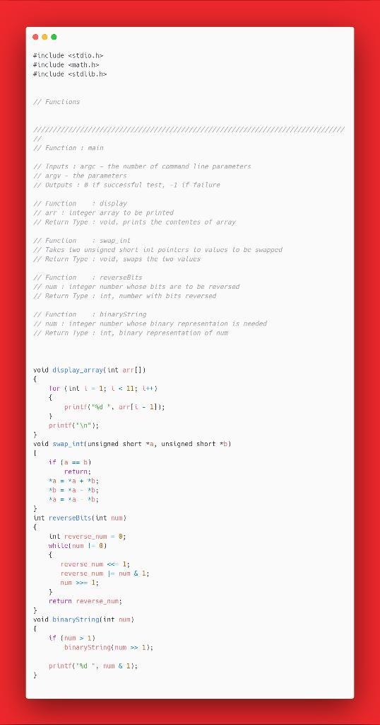 Complete the commented parts in the code below: #include #include #include // Functions-example-3