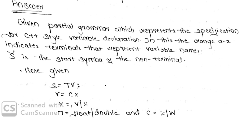 In C++ the declaration of floating point variables starts with the type name double-example-1