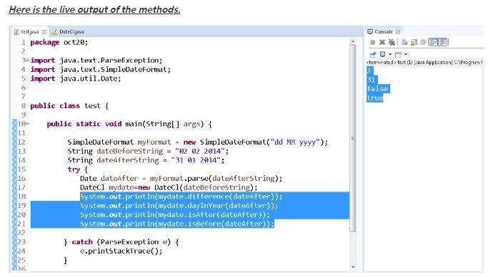 /** What is a method that Determines whether this Date is before the Date d. * @return-example-3