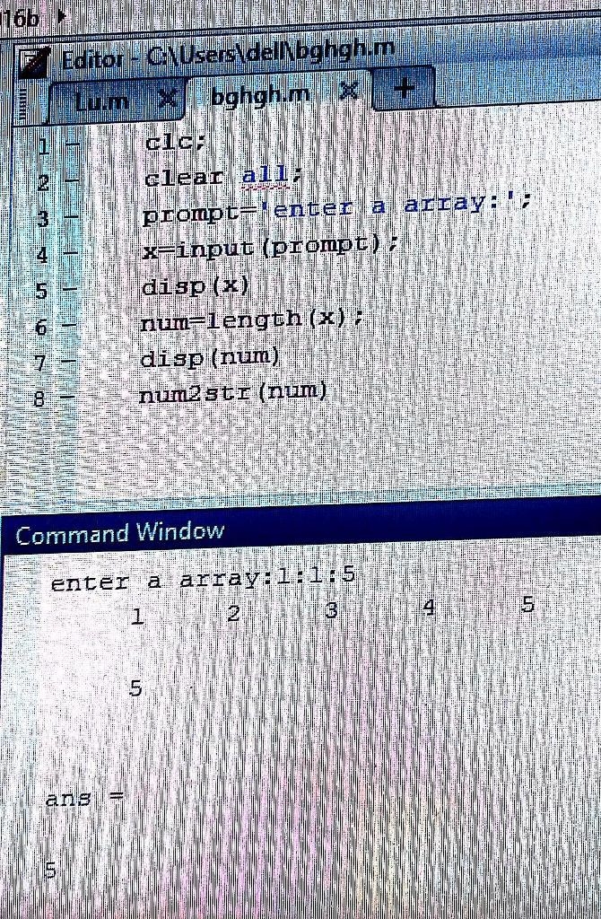 Prompt the user ‘Enter a row vector of any numbers’ in the command window, and enter-example-1