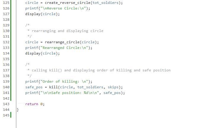 Write a C program that will use the circular doubly linked list. X-Kingdom has trapped-example-5