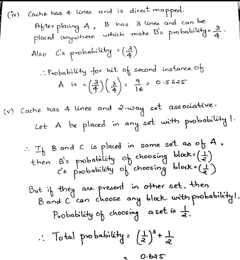 Consider the following access pattern: A, B, C, A. Assume that A, B, and C are memory-example-2