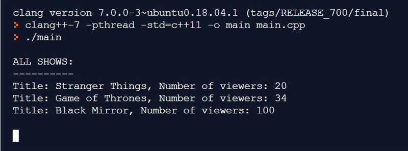 TV show information can either keep track of the number of viewers per show or the-example-1