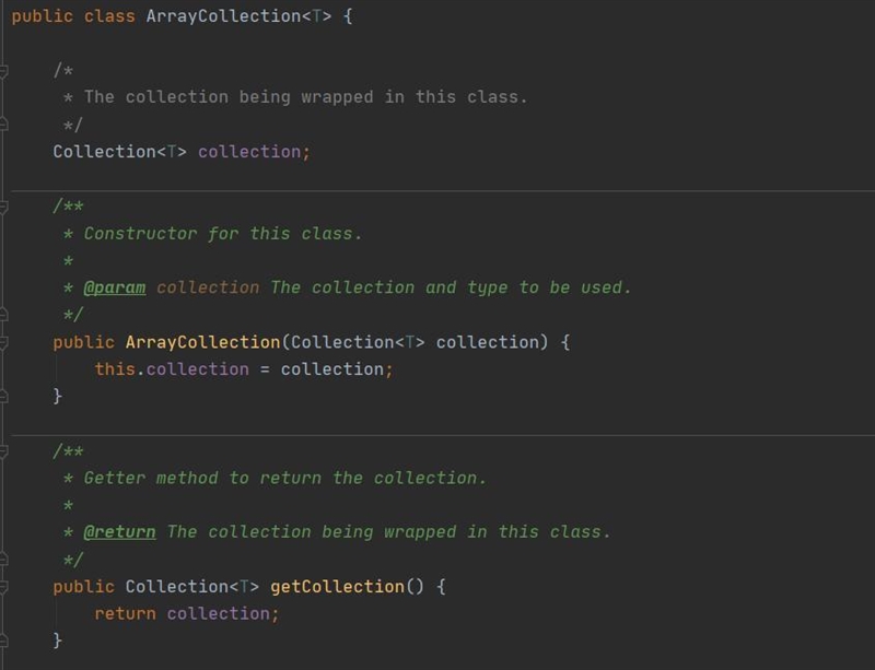 Add the following methods to the ArrayCollection class, and create a test driver for-example-5