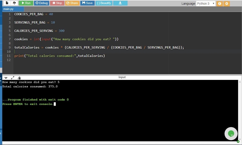 For this lab you will do 2 things: Solve the problem in an algorithm Code it in Python-example-1