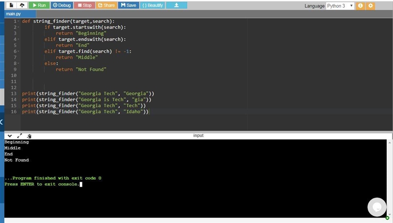 #Write a function called string_finder. string_finder should #take two parameters-example-2