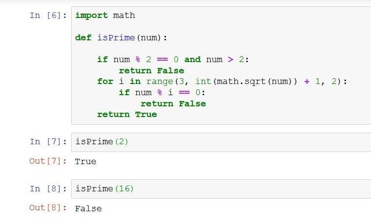 Write a function isPrime of type int -> bool that returns true if and only if its-example-1