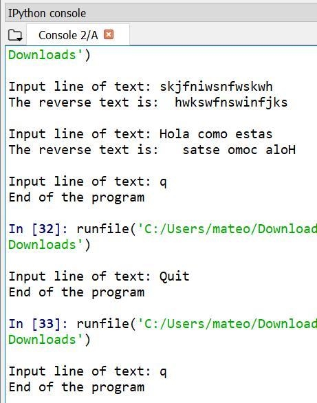 Write a program that takes in a line of text as input, and outputs that line of text-example-1