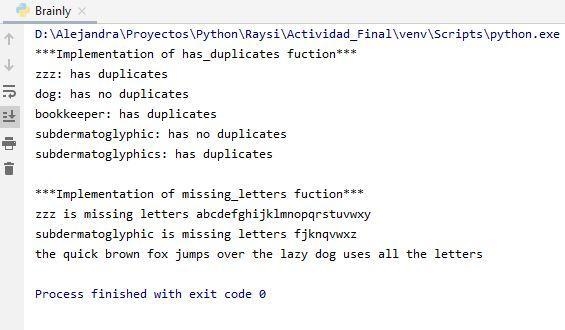 Start with the following Python code. alphabet = "abcdefghijklmnopqrstuvwxyz-example-1