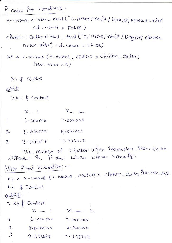 Suppose that the data mining task is to cluster points (with (x, y) representing location-example-2