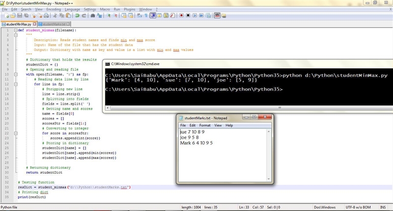 a text file has student data such that each line of text has a student first name-example-1