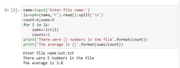 Write a program that lets the user enter in a file name (numbers.txt) to read, keeps-example-1