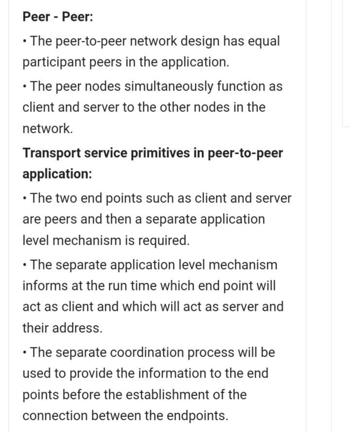 Primitives of transport service assume asymmetry between the two end points during-example-1