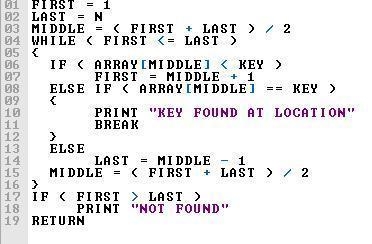 write an assembly language procedure that also performs the binary search. The C program-example-1