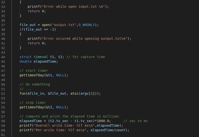 Implement a program to measure the impact of application-level buffer sizes on read-example-3