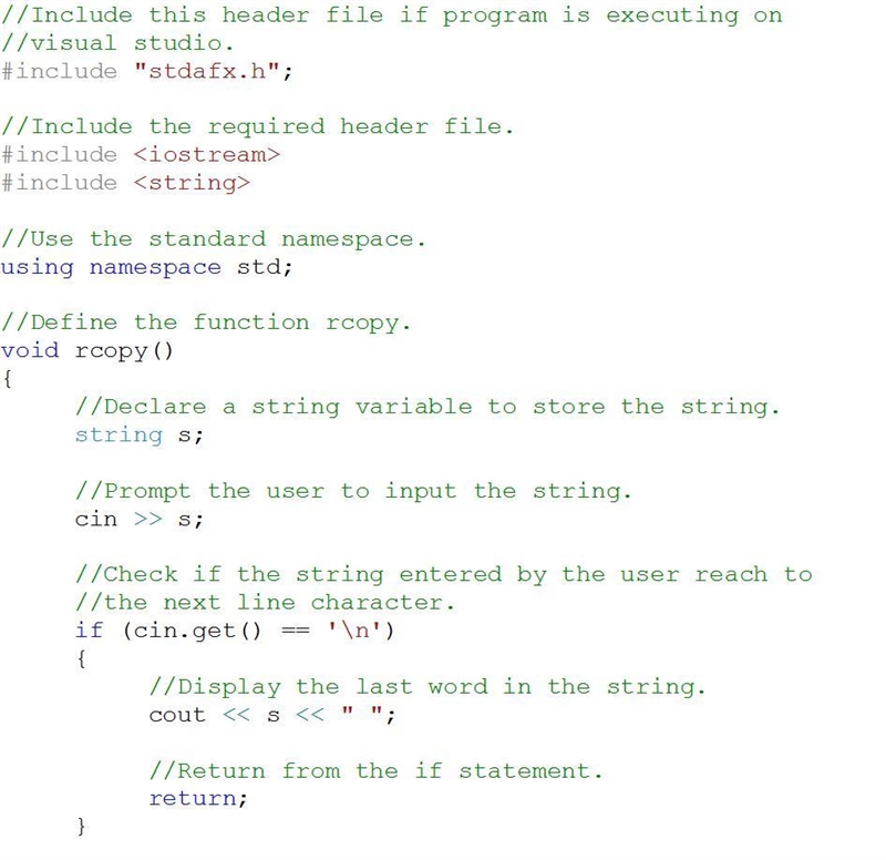 Write the definition of a function named rcopy that reads all the strings remaining-example-1