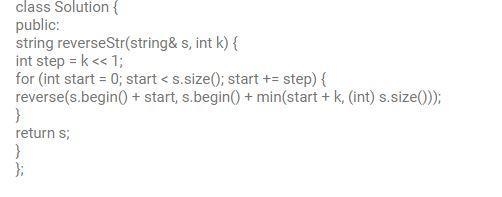 Given a string and an integer k, you need to reverse the first k characters for every-example-1