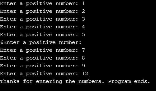 Write a complete C++ program that do following. Read a positive integer from the user-example-1