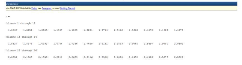 Write a MATLAB function named lin_spaced_vector with two inputs and one return value-example-1