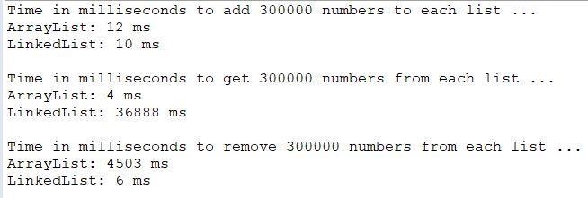 Write a class that can make comparisons between the efficiency of the common methods-example-2