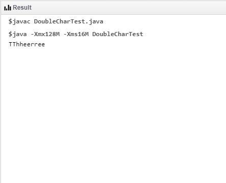 Write a function "doubleChar(" str) which returns a string where for every-example-1