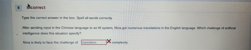 After sending input in the Chinese language to an AI system, Nina got numerous translations-example-1