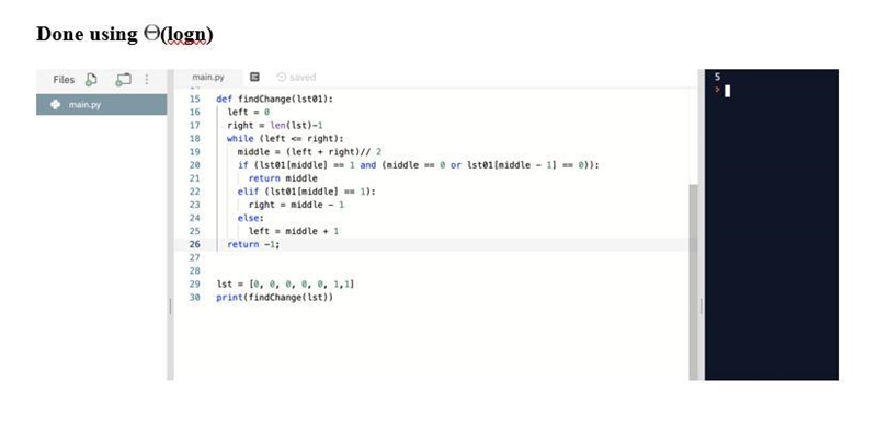 Implement the function def findChange(lst01). This function is given lst01, a list-example-1