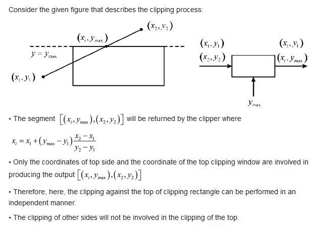 For a line segment, show that clipping against the top of the clipping rectangle can-example-2