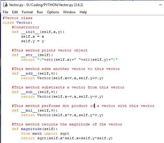 # possibilities: vector*float or float*vector (scalar product) or vector*vector (dot-example-2