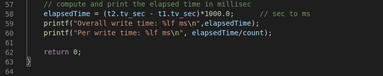 Implement a program to measure the impact of application-level buffer sizes on read-example-2