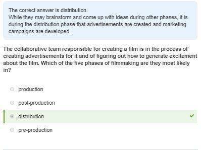 The collaborative team responsible for creating a film is in the process of creating-example-1