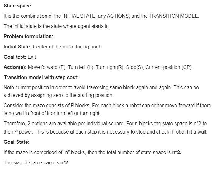 Your goal is to navigate a robot out of a maze. The robot starts in the center of-example-1