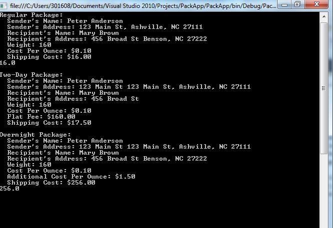 (Package Inheritance Hierarchy) Package-delivery services, such as FedEx®, DHL® and-example-1