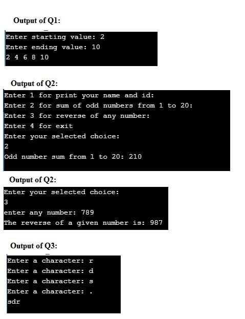 C++ Language Use functions to solve all problems in the mentioned assignment-example-1