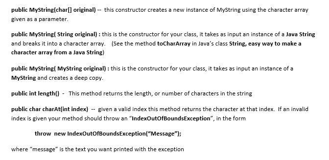 (Java) I need help understanding what to code for these methods.-example-1