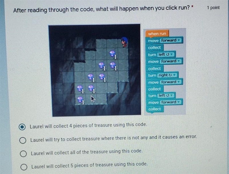 After reading through the code, what will happen when you click run?​-example-1