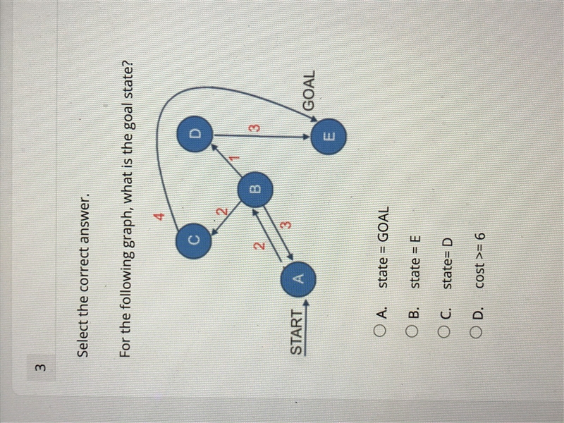 For the following graph, what is the goal state?-example-1