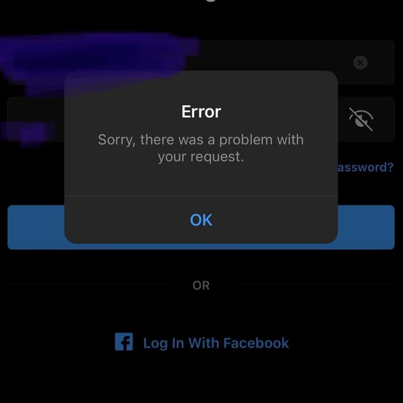 How can I log Into the instagram app if this pop up appears?-example-1