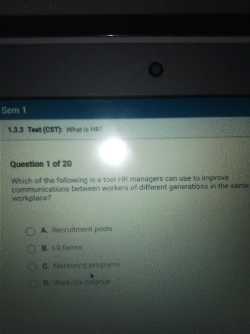 Which of the following is a tool HR managers can use to improve commincations between-example-1