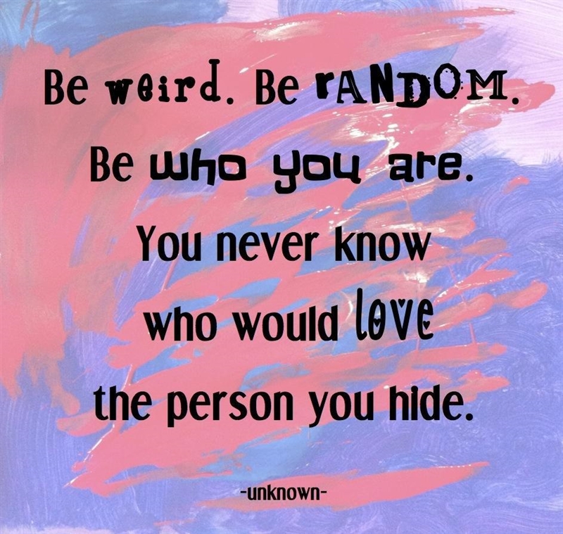 This is for being Weird!-example-1