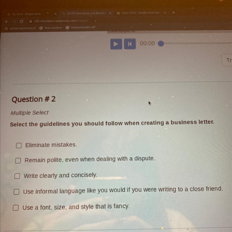 What would be the answers? It multiple select so select more than one-example-1