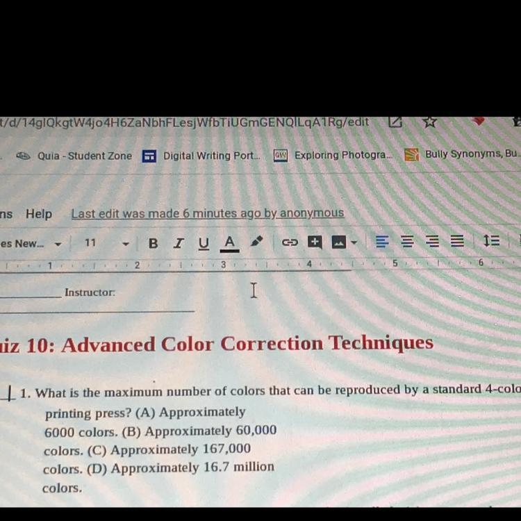 What is maximum number of colors that can be reproduced bu a standard 4 color printing-example-1