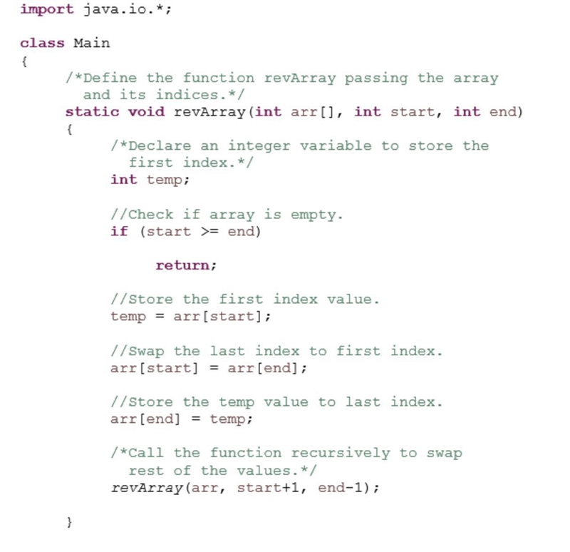 An array of ints, arr, has been declared and initialized. Write the statements needed-example-1