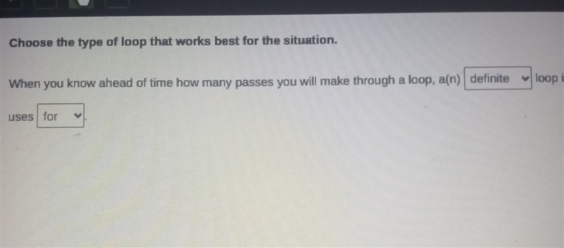 Please help me! When you know ahead of time how many passes you will make through-example-1