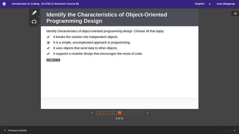 Identify characteristics of object-oriented programming design. Choose all that appy-example-1