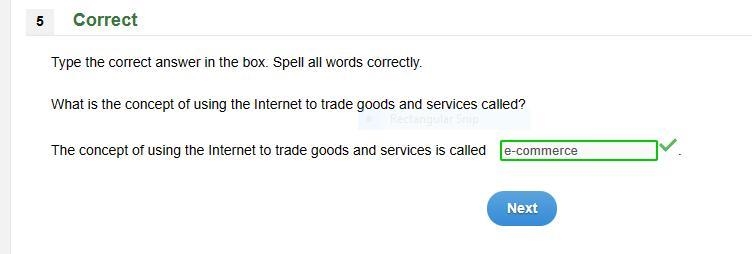 URGENT!!!! What is the concept of using the internet to trade goods and services called-example-1