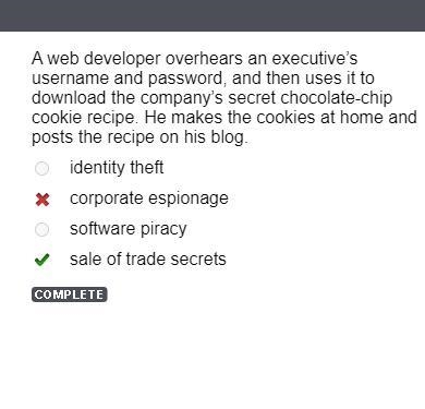 A web developer overhears an executive’s username and password, and then uses it to-example-1